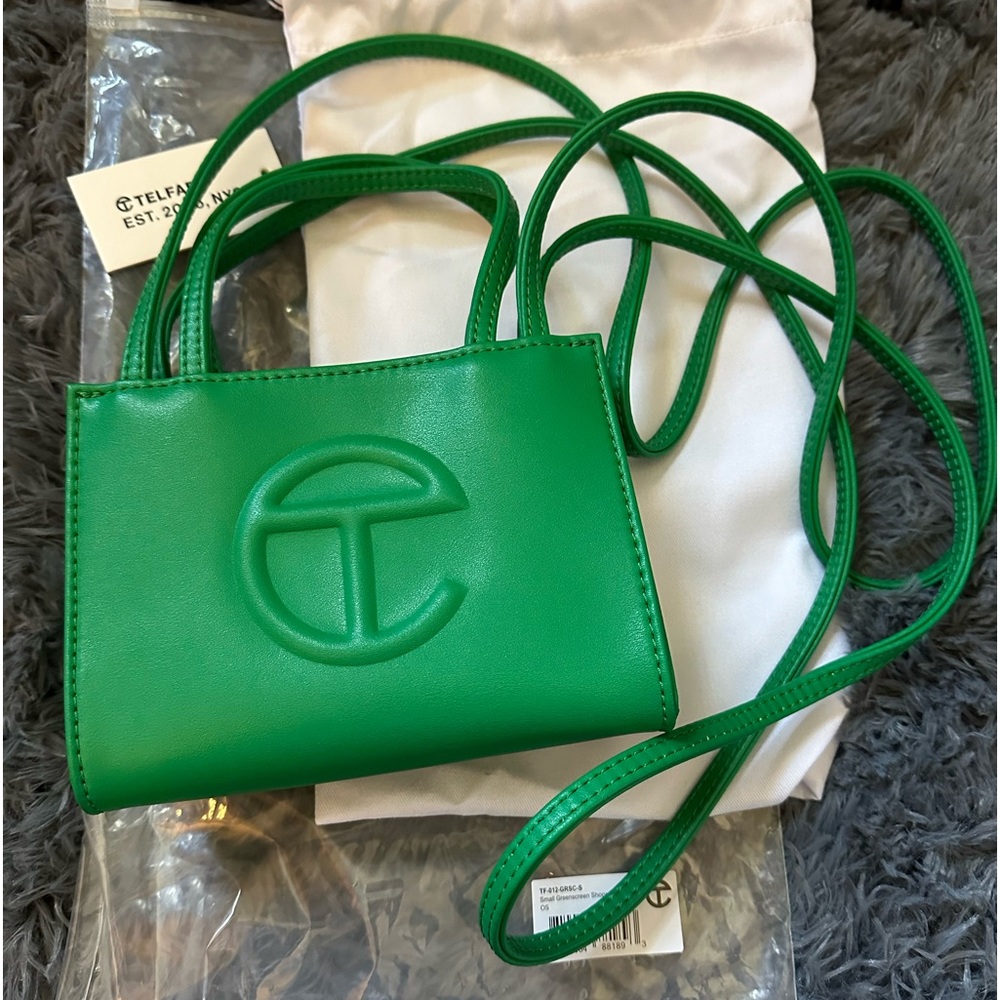 Telfar Small Greenscreen Shopping Bag